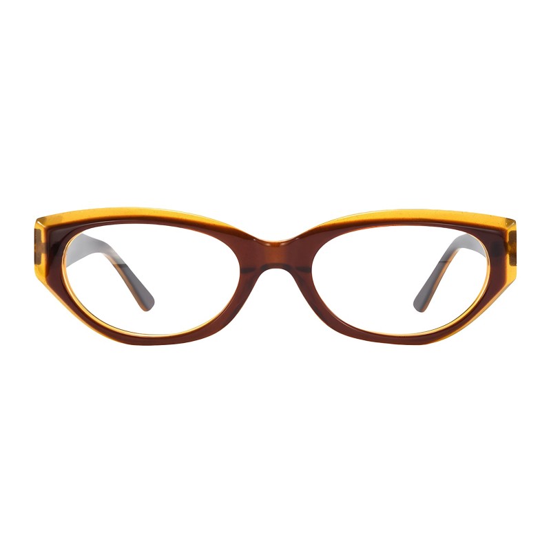 Cat Eye Brown Eyeglasses