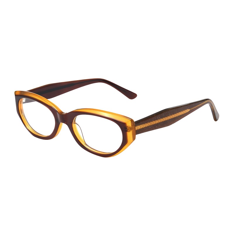 Cat Eye Brown Eyeglasses