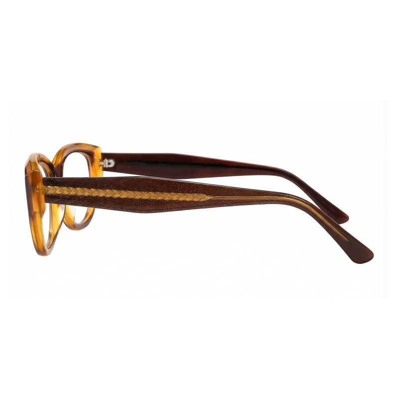 Cat Eye Brown Eyeglasses