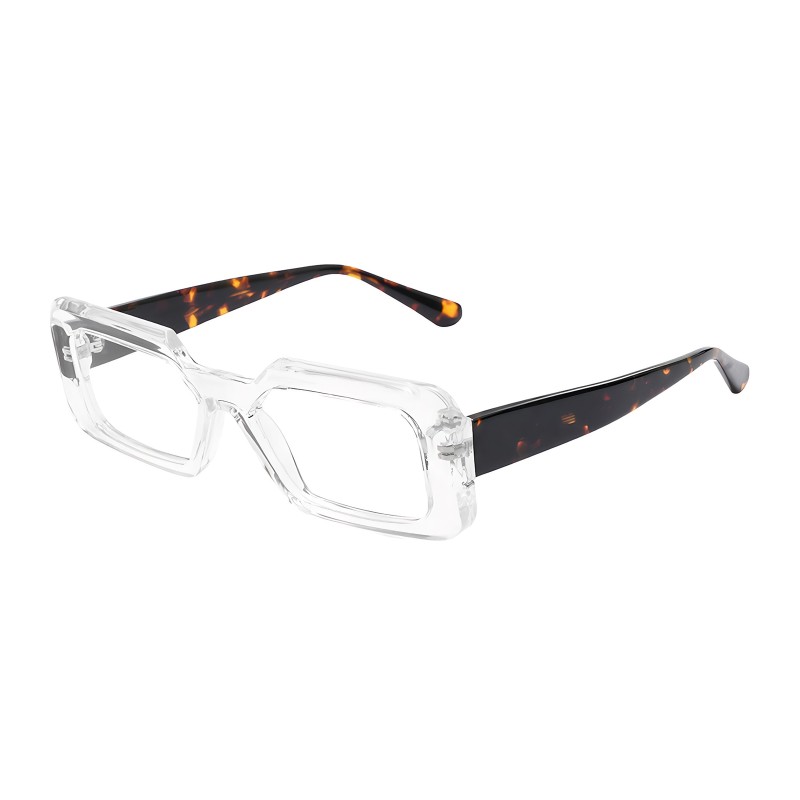 Rectangle Clear Eyeglasses
