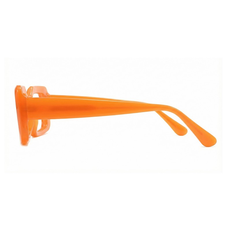 Rectangle Orange Eyeglasses