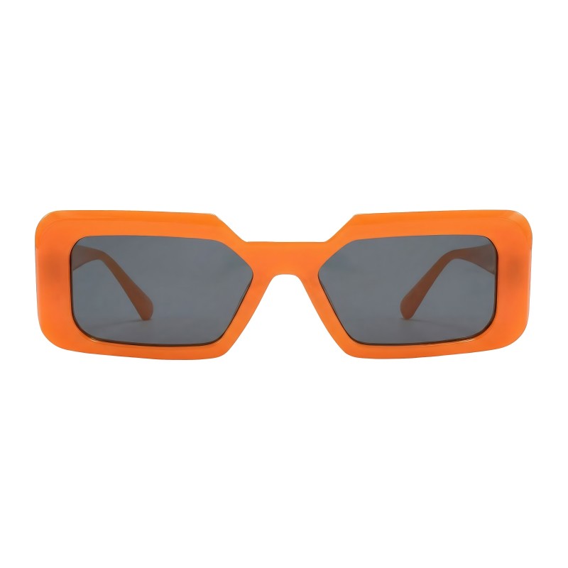 Rectangle Orange Eyeglasses