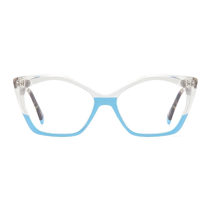 Cat Eye Blue Eyeglasses