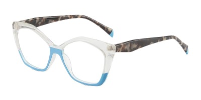 Cat Eye Blue Eyeglasses