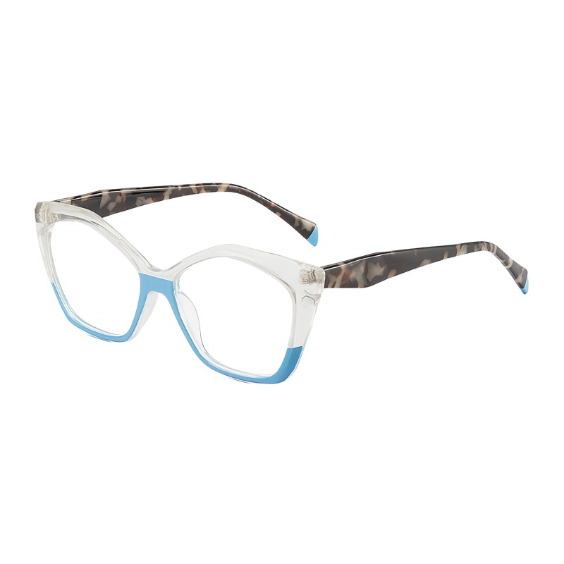 Cat Eye Blue Eyeglasses