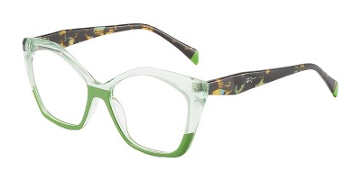 Cat Eye Green Eyeglasses