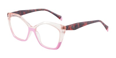 Cat Eye Pink Eyeglasses