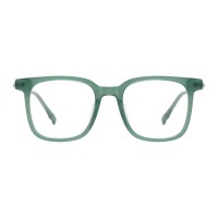 Pisces - Square Green Eyeglasses