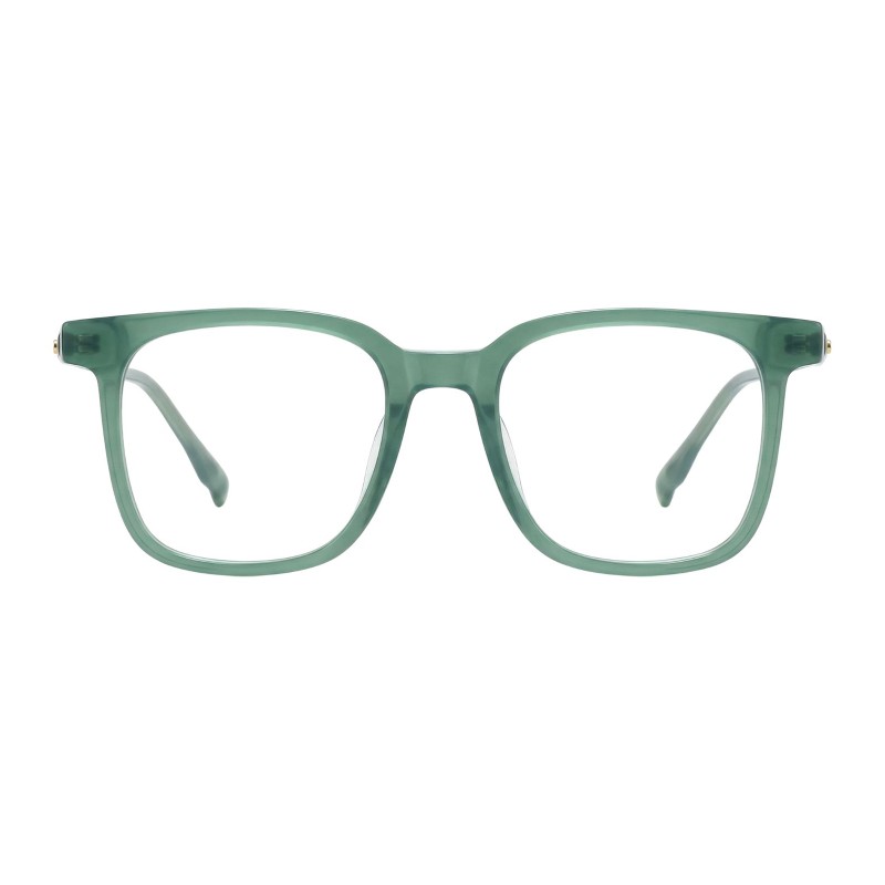 Square Green Eyeglasses
