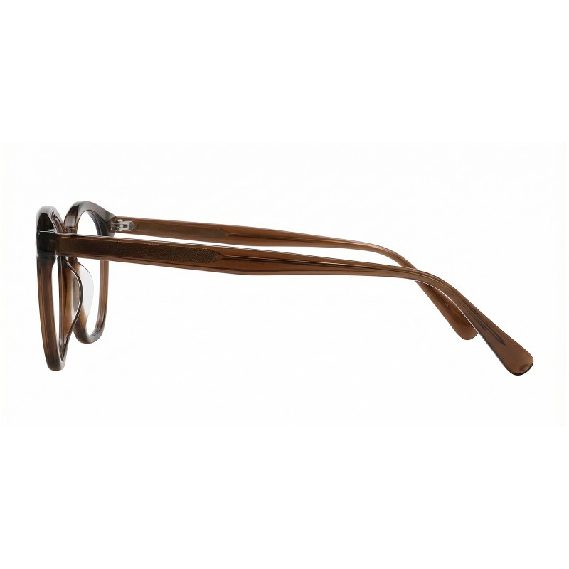 Oval Brown Eyeglasses