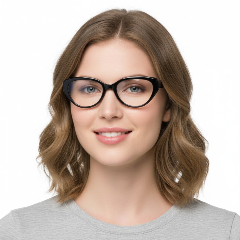Cat Eye Black Eyeglasses