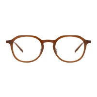 Hulda - Round Brown Eyeglasses