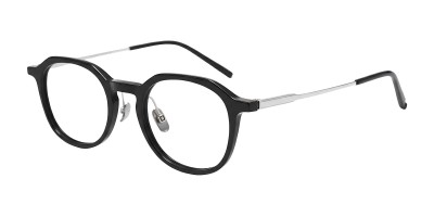 Round Black Eyeglasses