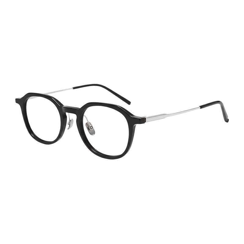 Round Black Eyeglasses
