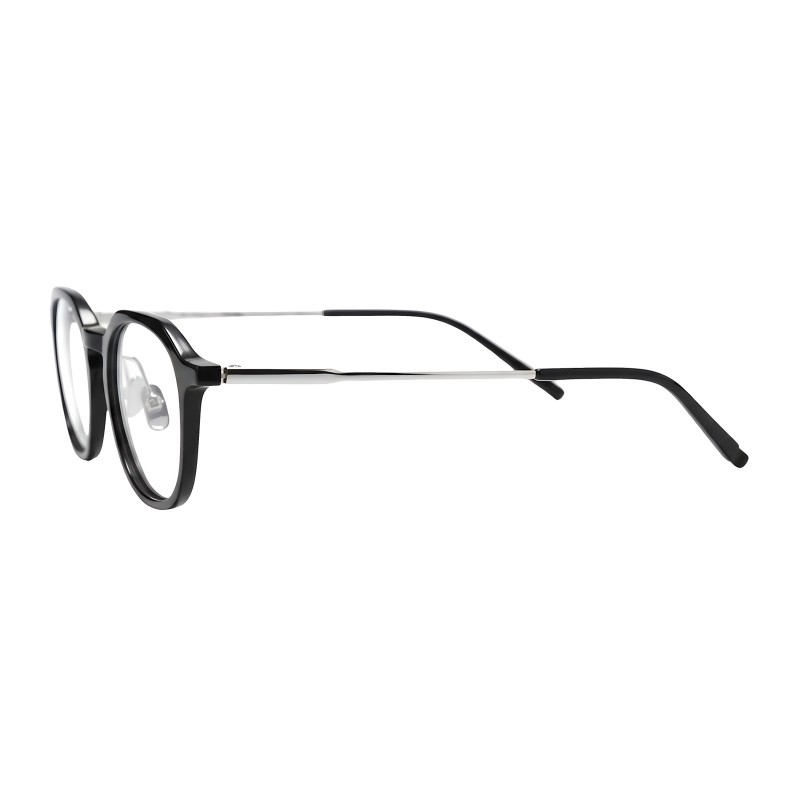 Round Black Eyeglasses