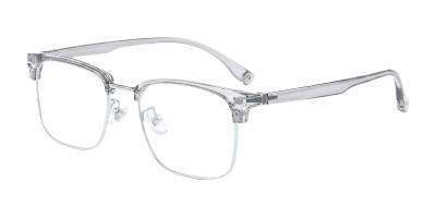 Browline Gray Eyeglasses