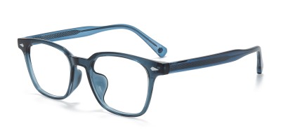 Square Blue Eyeglasses