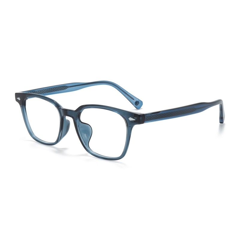 Square Blue Eyeglasses