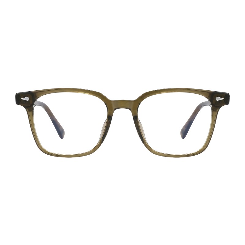 Square Green Eyeglasses