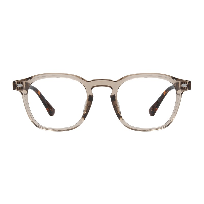 Square Champagne Tortoise Eyeglasses