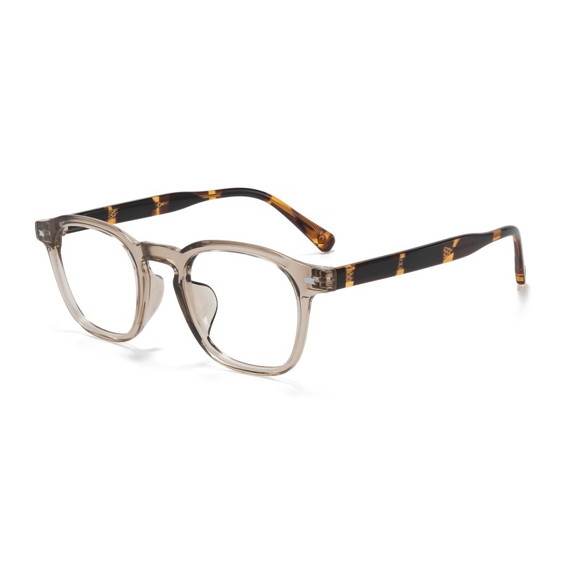 Square Champagne Tortoise Eyeglasses