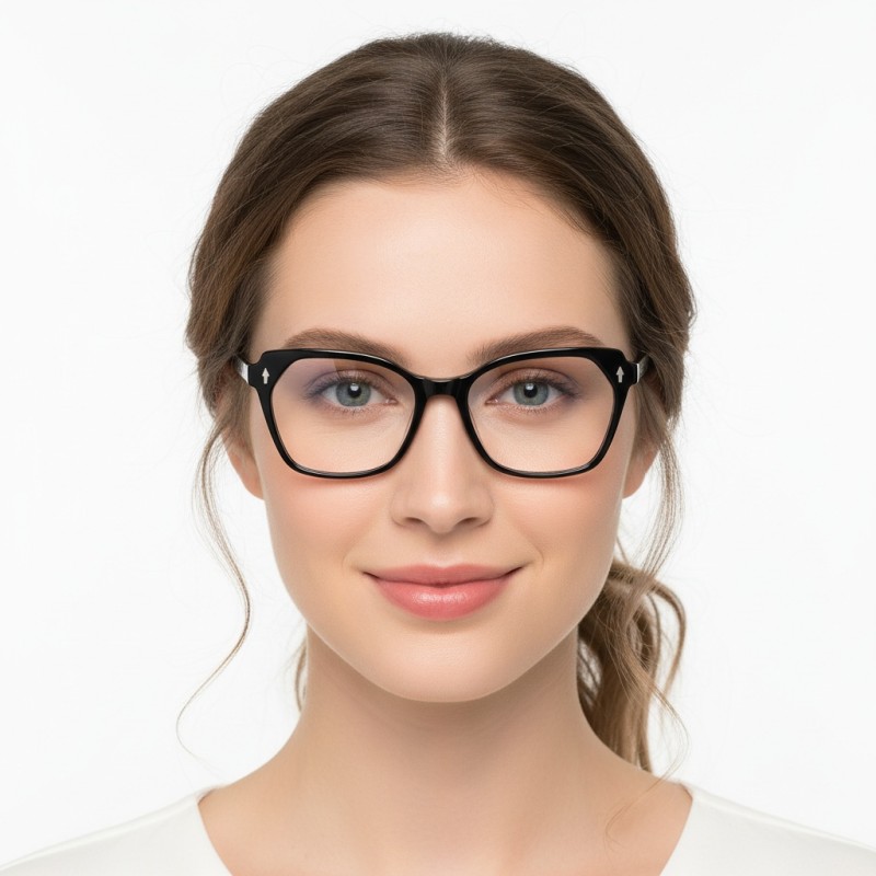 Cat Eye Black Eyeglasses