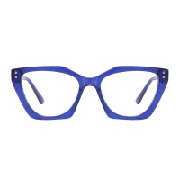 Vinyl - Cat Eye Blue Eyeglasses