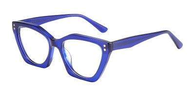 Cat Eye Blue Eyeglasses