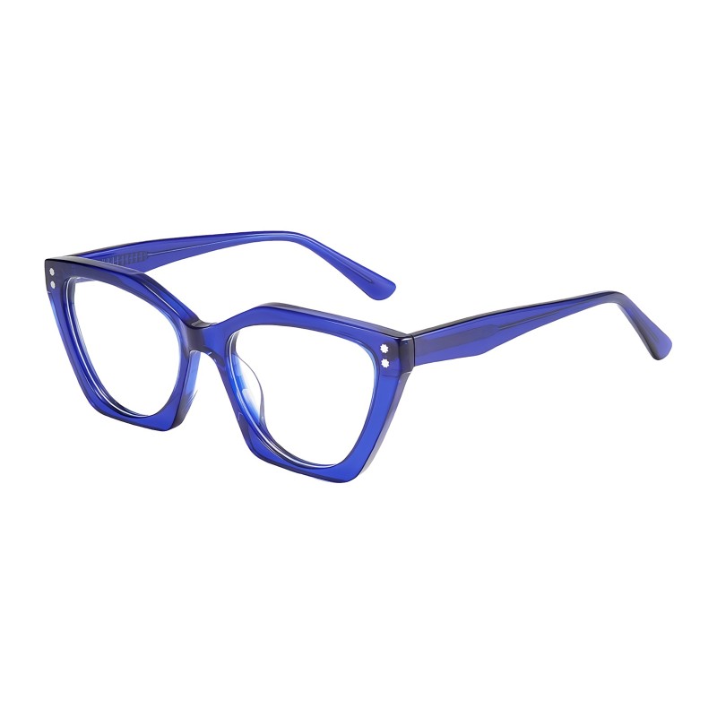 Cat Eye Blue Eyeglasses