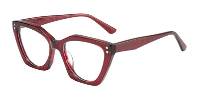Cat Eye Burgundy Eyeglasses