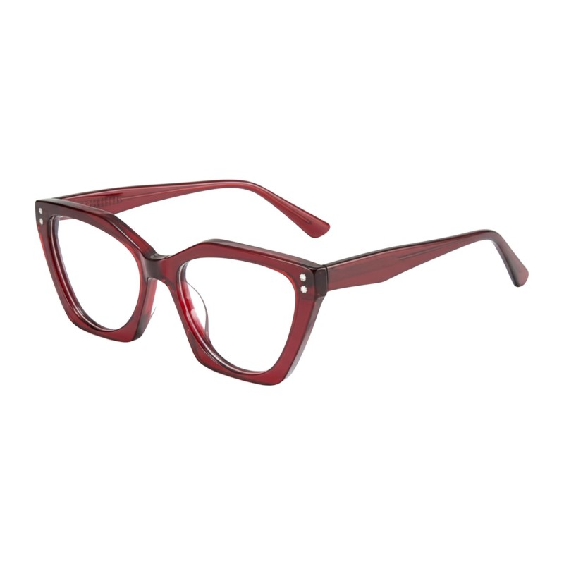 Cat Eye Burgundy Eyeglasses