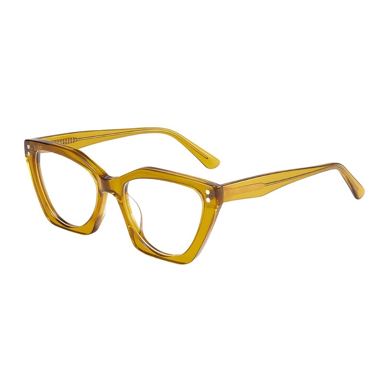 Cat Eye Brown Eyeglasses