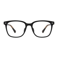 Hubris - Square Black Tortoise Eyeglasses