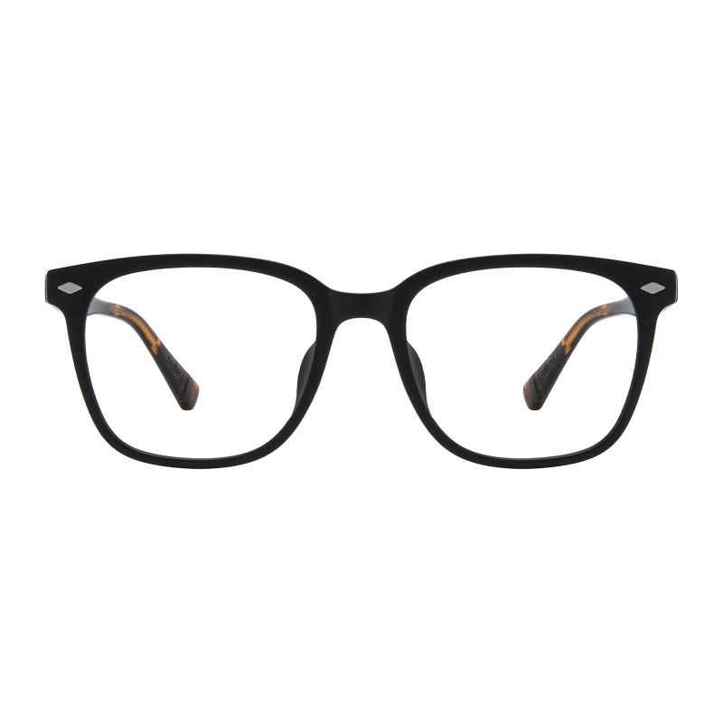 Square Black Tortoise Eyeglasses