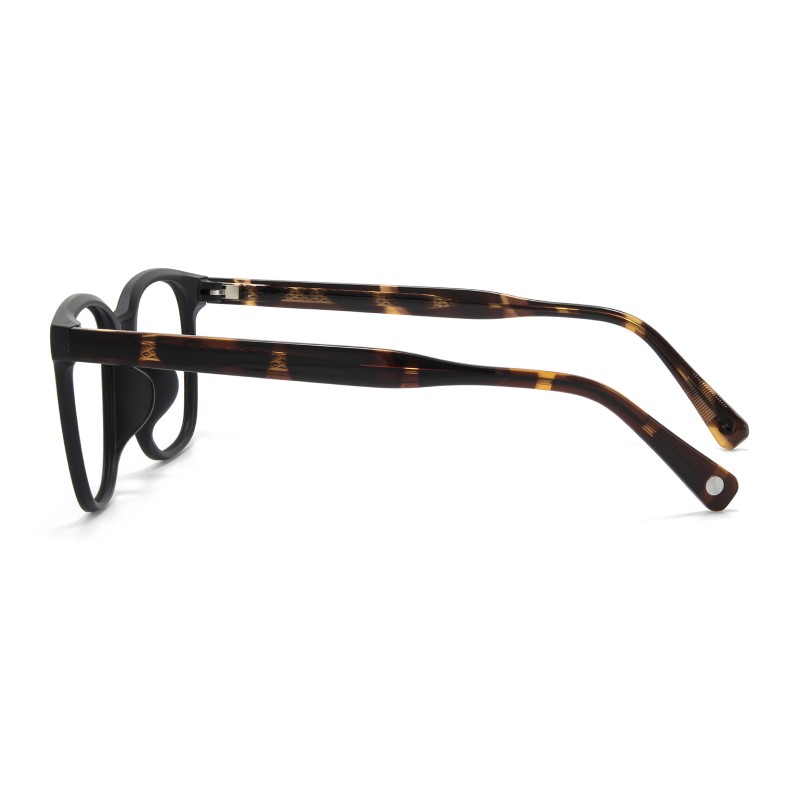Square Black Tortoise Eyeglasses