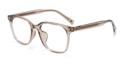 Square Champagne Eyeglasses