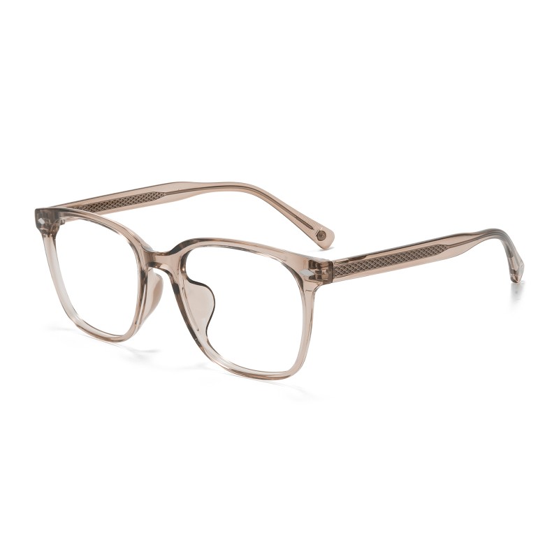 Square Champagne Eyeglasses