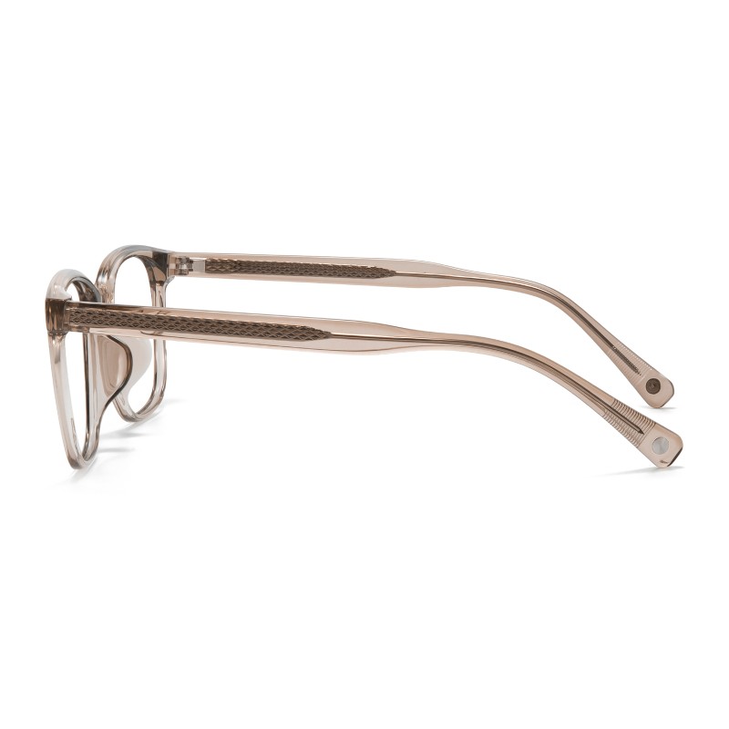 Square Champagne Eyeglasses