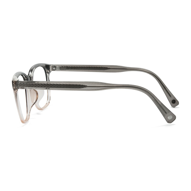 Square Gray Eyeglasses