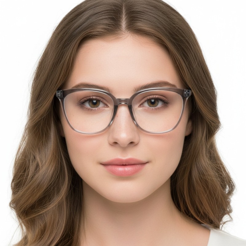 Cat Eye Gray Eyeglasses