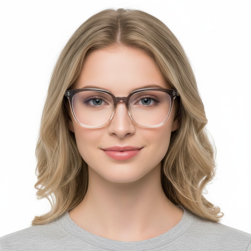 Cat Eye Light Mocha Eyeglasses