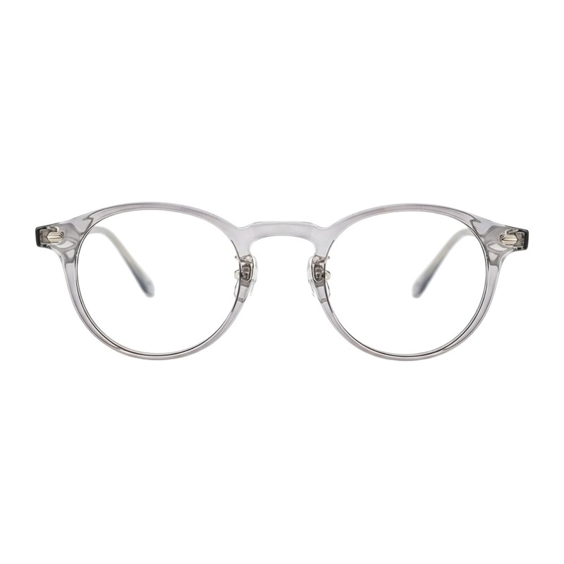 Round Gray Eyeglasses
