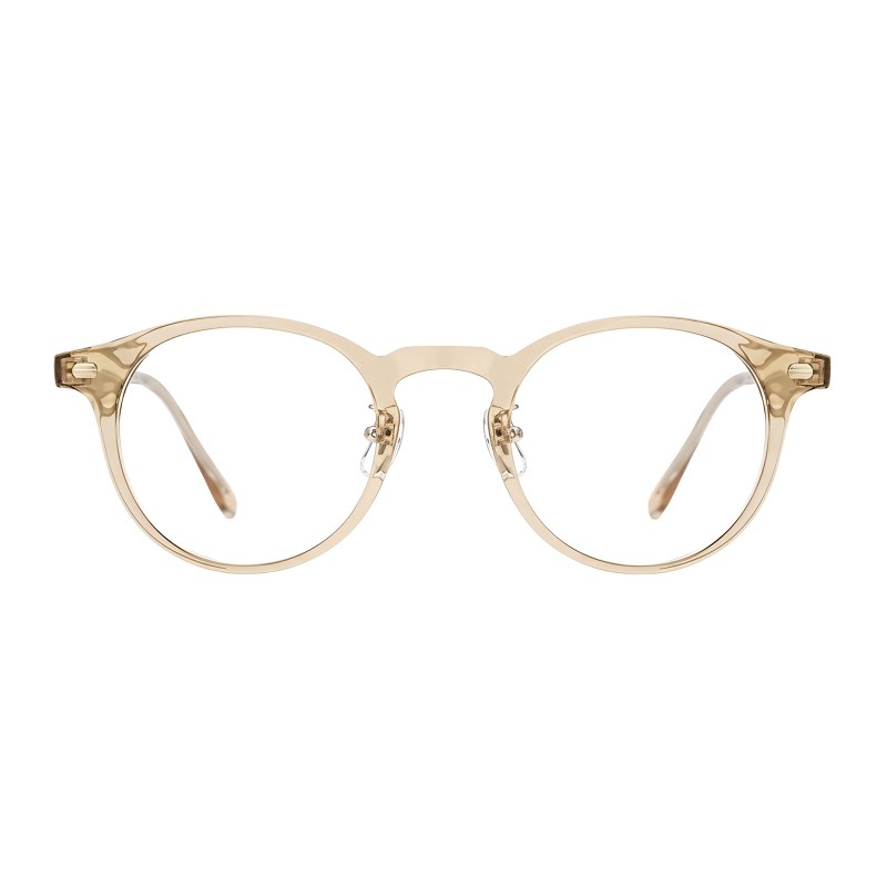 Round Champagne Eyeglasses