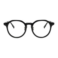 Polygon Black Eyeglasses