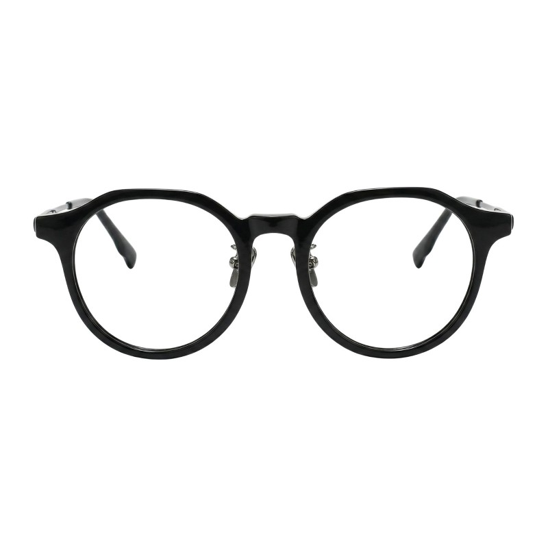 Polygon Black Eyeglasses