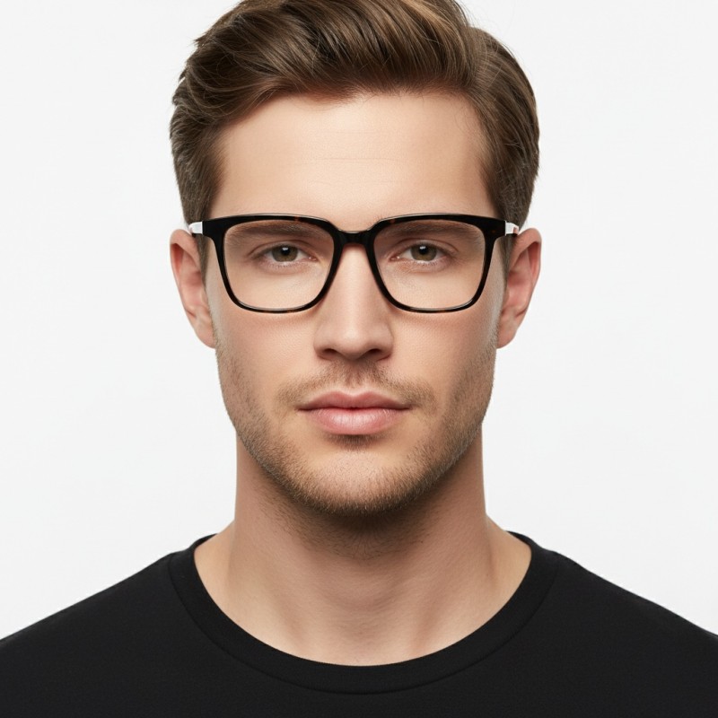 Square Tortoise Eyeglasses