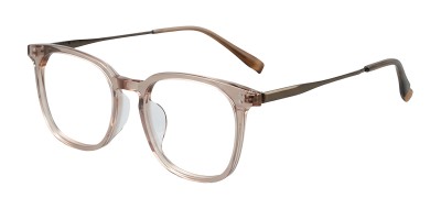 Square Light Mocha Eyeglasses