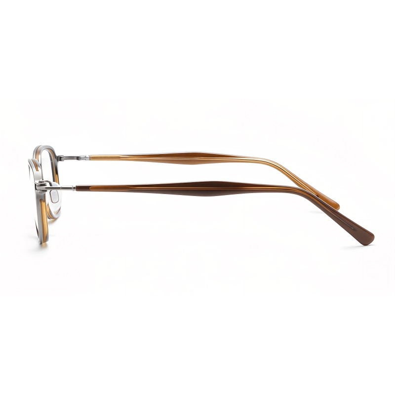 Round Gunmetal Eyeglasses