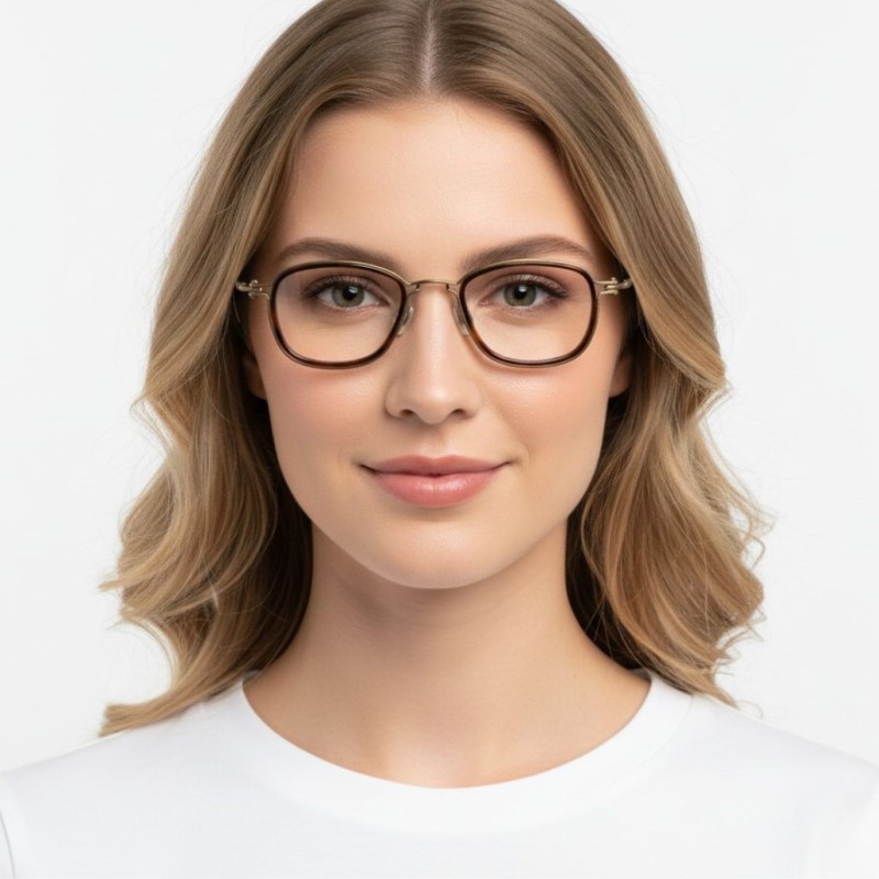 Round Tortoise/Brown Eyeglasses