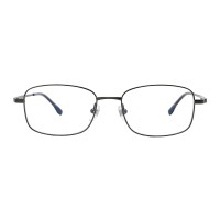 Rectangle Gunmetal Eyeglasses